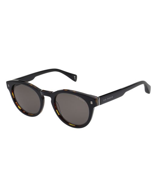 Ted Baker Black Bak Dax Round Sunglasses for men