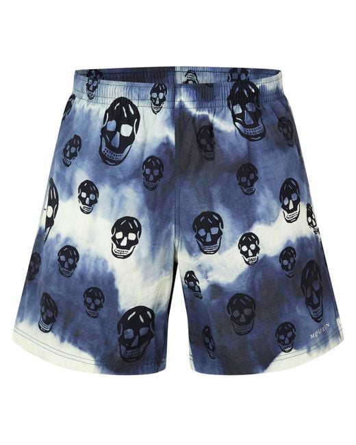 McQueen Blue Alex Skull Swim Sn63 for men