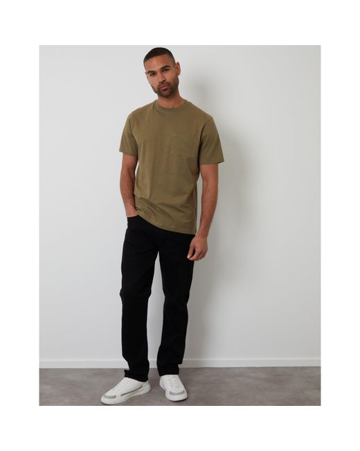 Threadbare Green Garfunkel Regular Fit T-Shirt for men