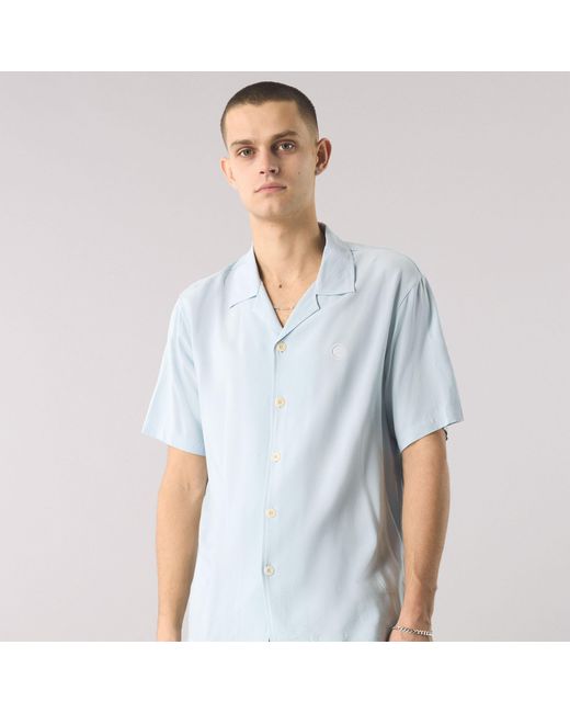 Pretty Green Blue Plain Short-Sleeve Regular Fit T-Shirt for men