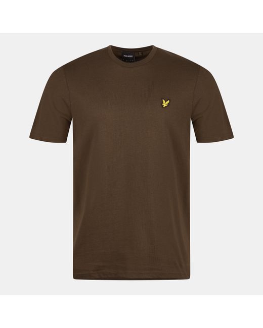 Lyle & Scott Brown Basic Logo T Shirt for men
