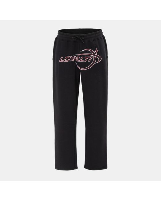 Loyalti Black Galazy Jogger Open Hem for men