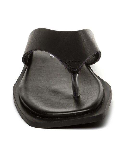 Steve Madden Black Splash Flip Flops