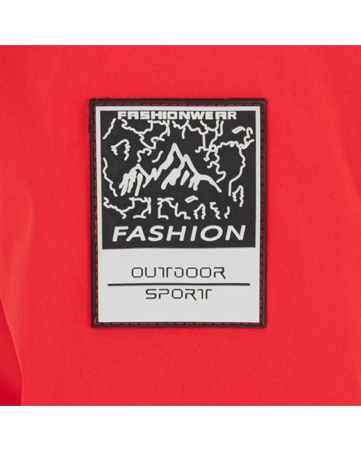 Gelert Red 3-In-1 Windproof Fleece Lined Detachable Hood Long Sleeve Jacket for men