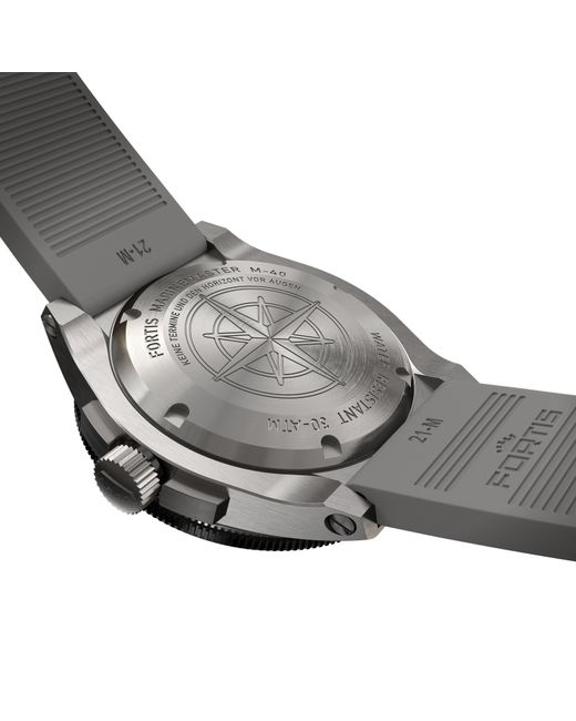 Fortis Gray Marinemaster Automatic Stainless Steel 300M Water Resistant Auto Analogue Watch for men