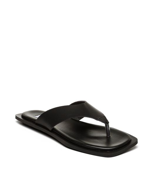Steve Madden Black Splash Flip Flops