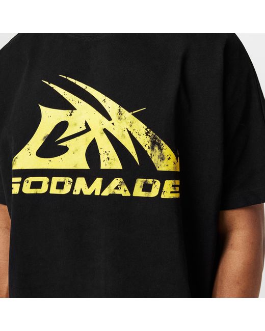 God Made Black Logo T-Shirt for men