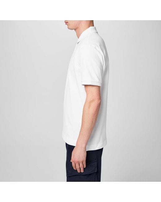 CP COMPANY METROPOLIS White Short Sleeve Polo Shirt for men