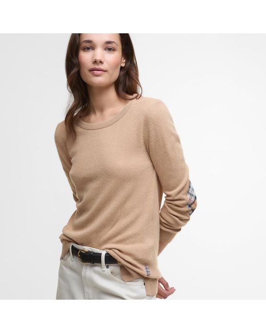 Barbour Natural Pendle Crew Neck Jumper