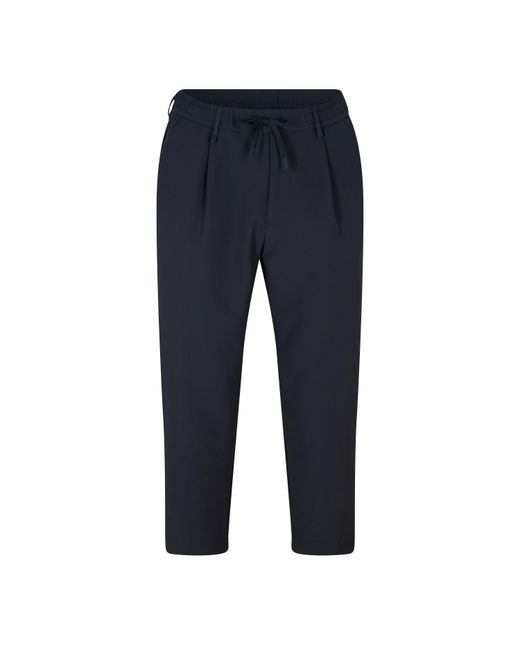 Boss Blue T Convert-Pleat Straight Leg Trousers for men