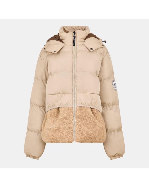 NY Concept Natural Adults Belton Sherpa Puffer Jacket