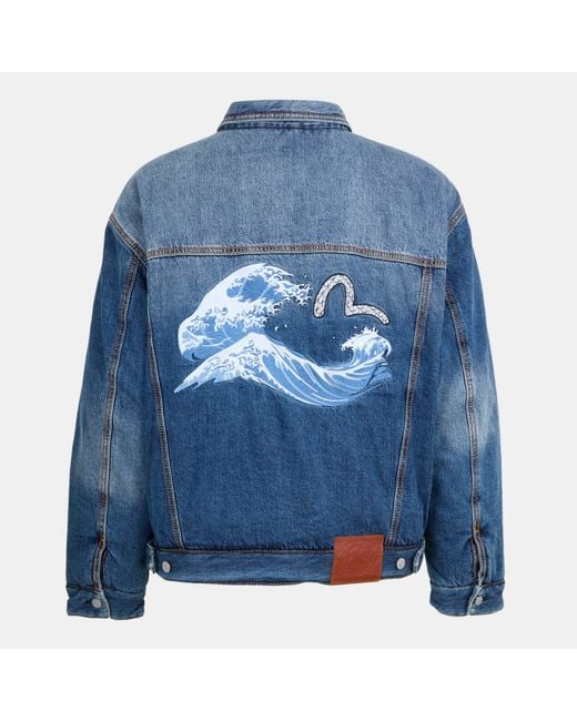 Moose Knuckles Blue X Evisu Denim Jacket for men