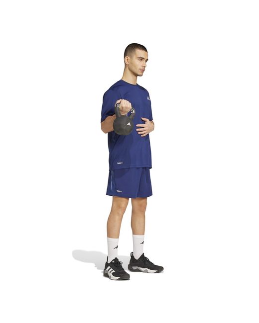 Adidas Blue Tech Apparel Shorts for men