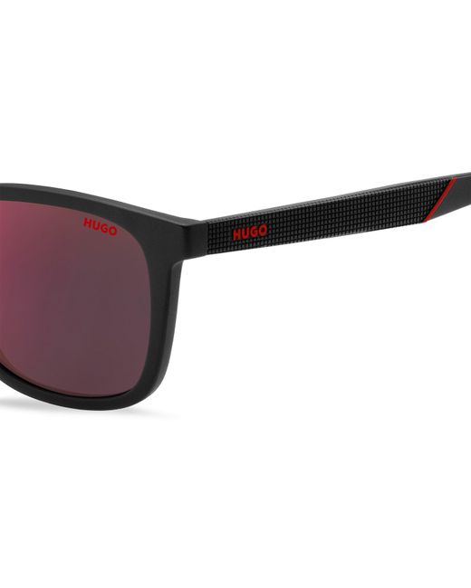 HUGO Black Round Sunglasses for men