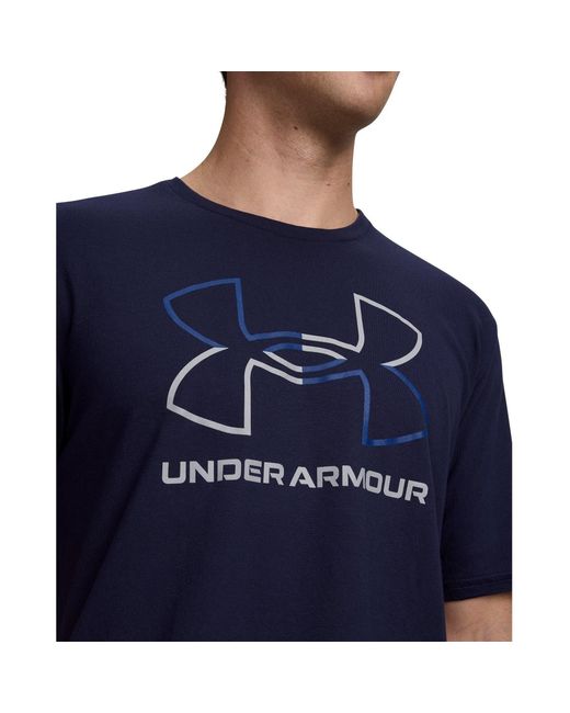 Under Armour Blue Foundation Short Sleeve for men