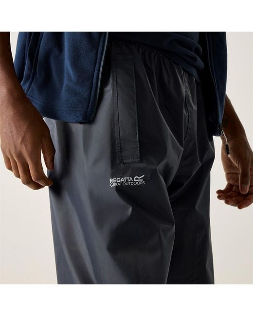 Regatta Blue Stormbreak Waterproof Overtrousers for men