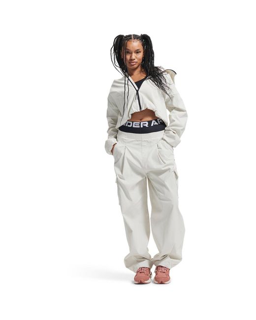 Under Armour Gray Unstoppable Cargo Tracksuit Bottoms
