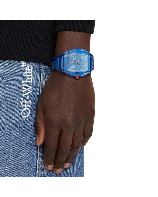 Off-White c/o Virgil Abloh Blue Beat Watch for men