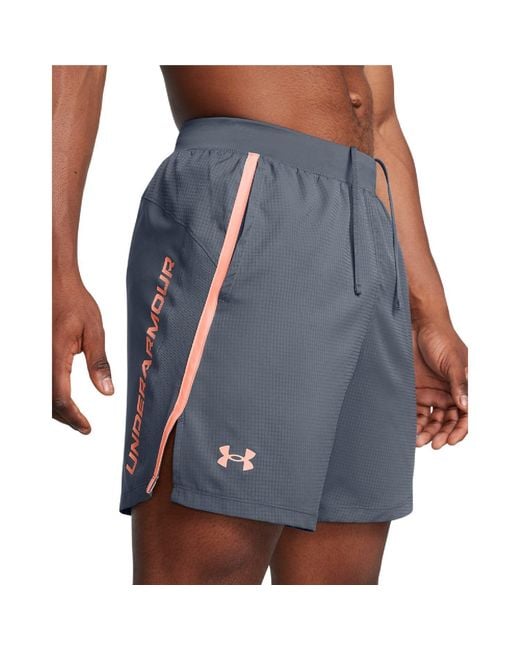 Under Armour Blue Launch Texture Shorts for men