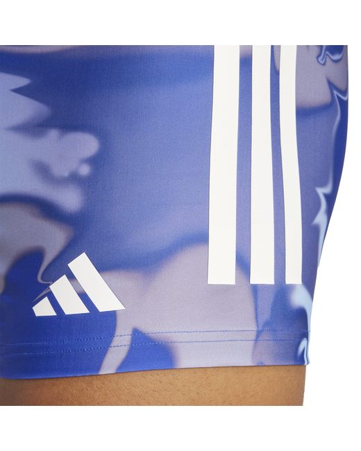 Adidas Blue Graphic Swim Boxers for men