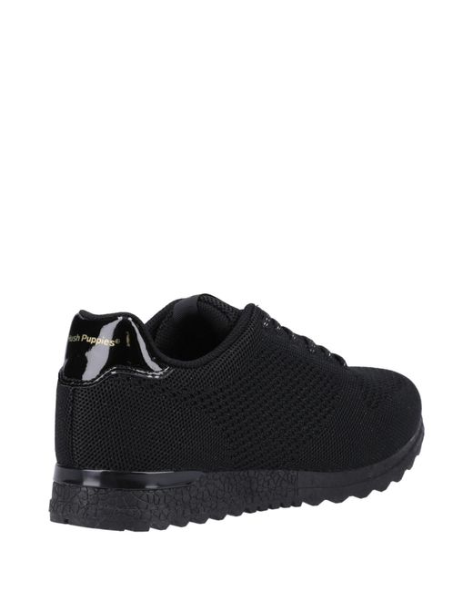Hush Puppies Black Katrina Trainer