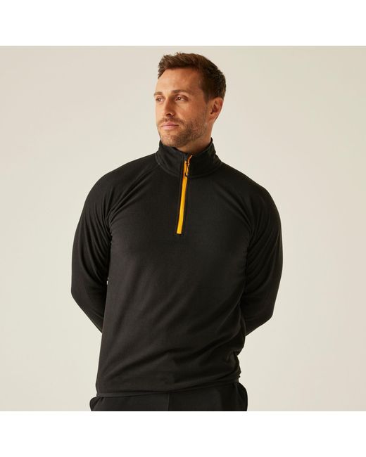 Regatta Black Navigate Half-Zip Fleece for men