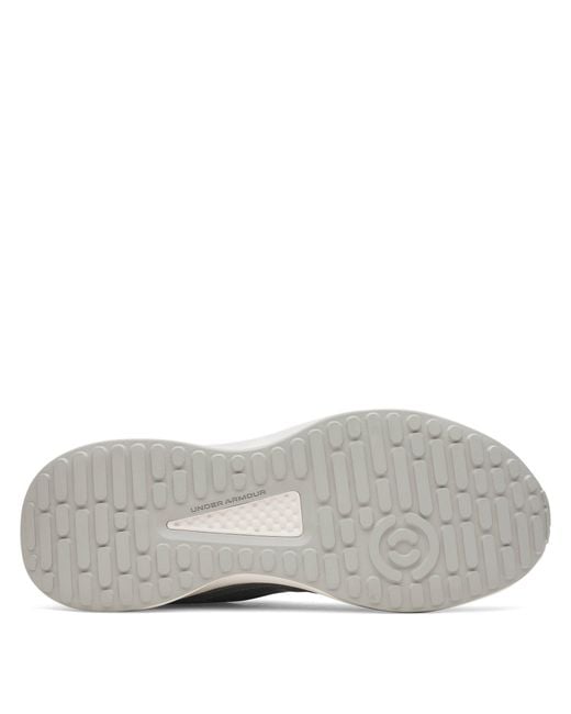 Under Armour Gray Edge Leather Low-Top Trainers for men