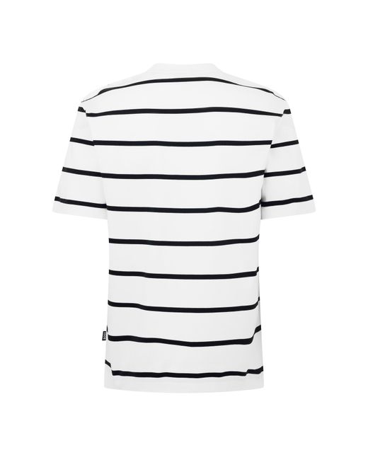 Boss White Taut Minimalist Design T-Shirt With Logo Detail for men