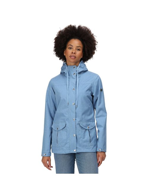 Regatta Blue Bayarma Breathable Long Sleeve Waterproof Jacket