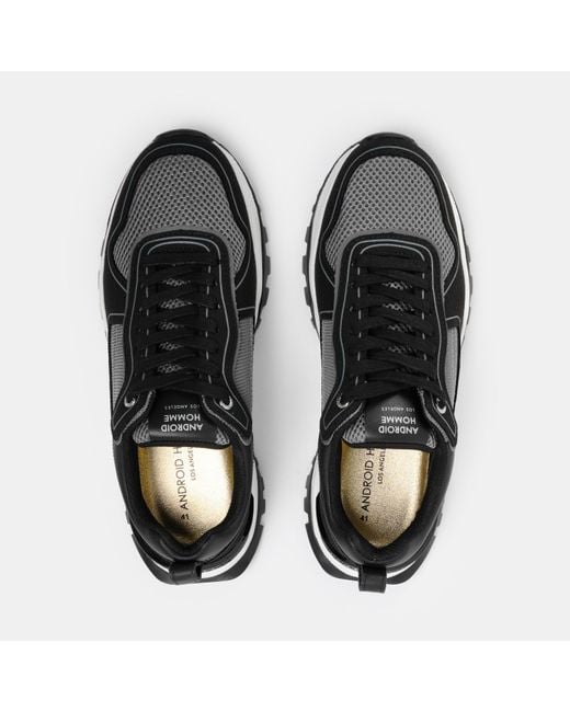 Android Homme Black Leo Carillo Sneakers for men