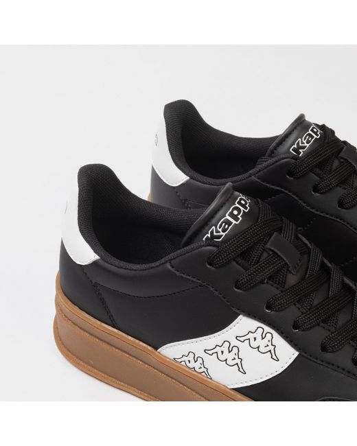 Kappa Black Scafa Platform Ladies Trainers