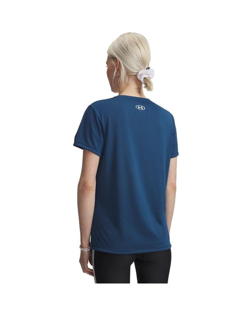 Under Armour Blue Tech V-Neck Short Sleeve