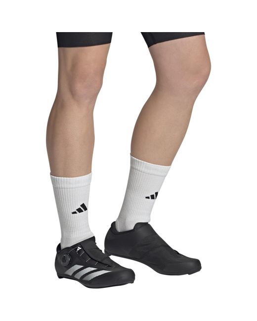 Adidas Black Tempo Stripes Boa Road Cycling Shoes for men