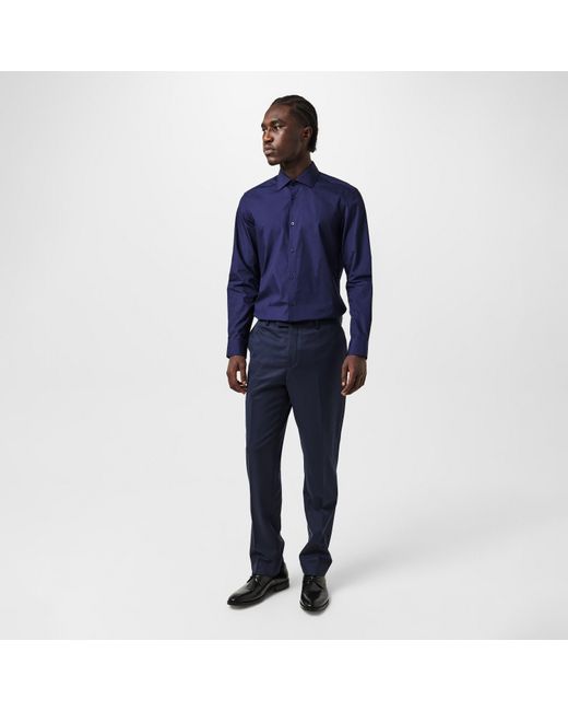 Twisted Tailor Blue Apsley Slim Shirt for men