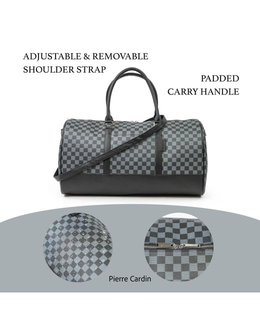 Pierre Cardin Black Premium Flight Bag Travel Holdall