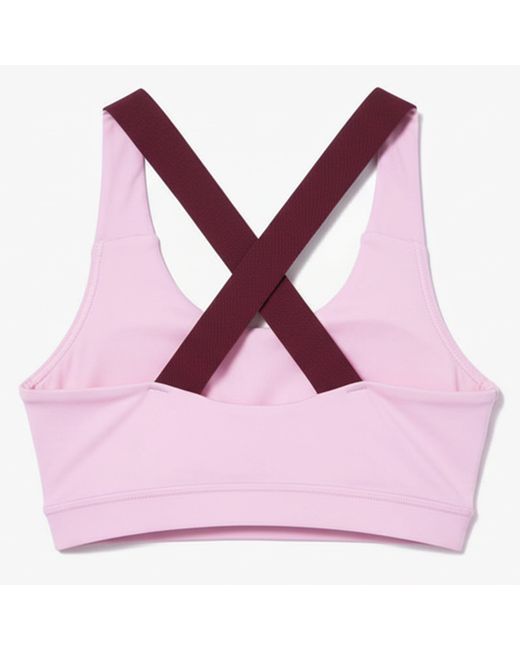 Lacoste Pink Sport Breathable Stretch Bralette