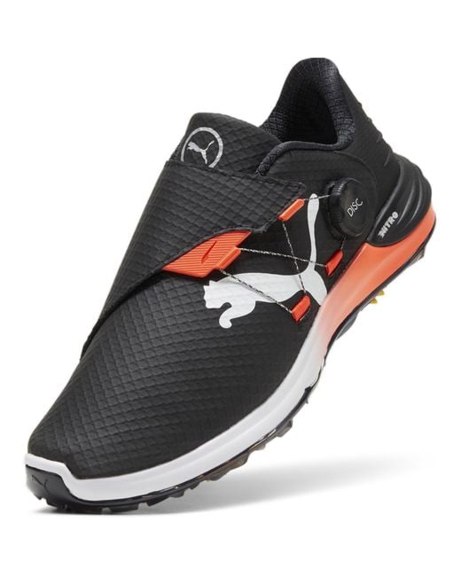 PUMA Black Phantomcat Nitro Disc Spiked Golf Shoes for men