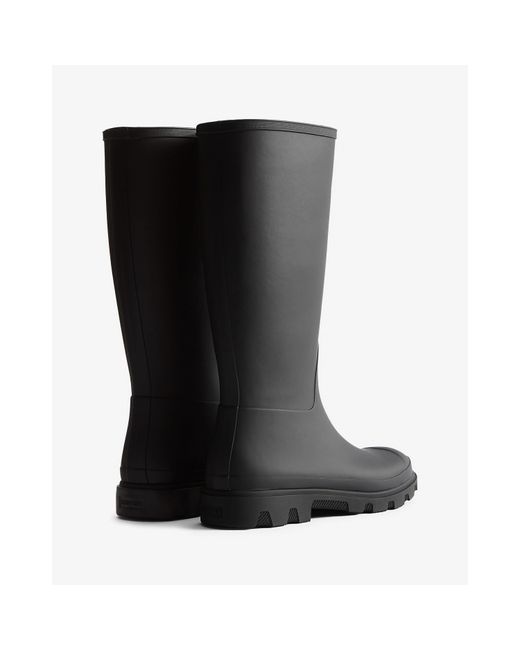 Hunter Black Downpour Tall Wellington Boots for men