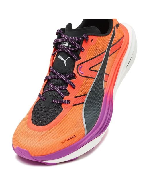 PUMA Pink Deviate Nitro Elite Trail Off-Road Running Shoes for men