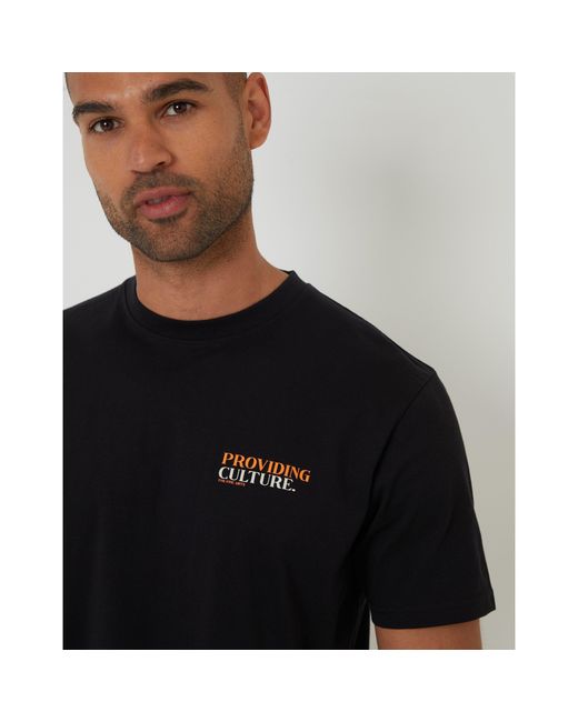 Threadbare Black Walt Regular Fit T-Shirt for men