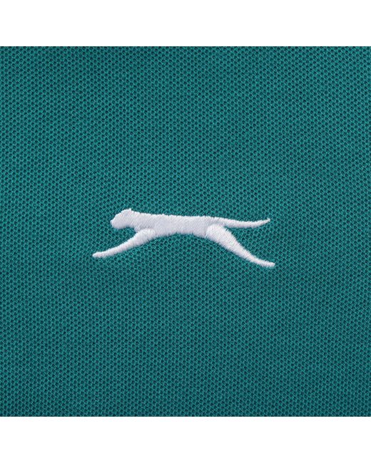 Slazenger 1881 Green Plain Polo Shirt for men