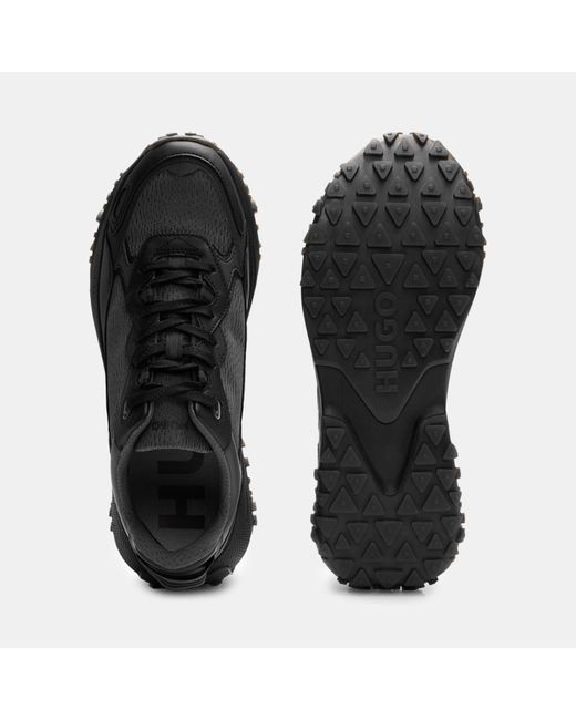 HUGO Black Cyrus Low-Top Trainers for men