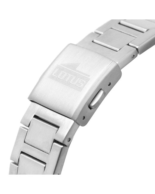 Lotus Metallic Stainless Steel Sports Quartz Watch