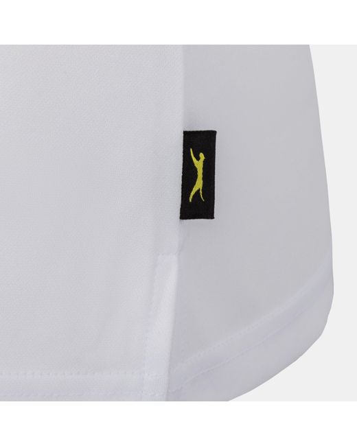 Slazenger 1881 White Plain Golf Polo Shirt