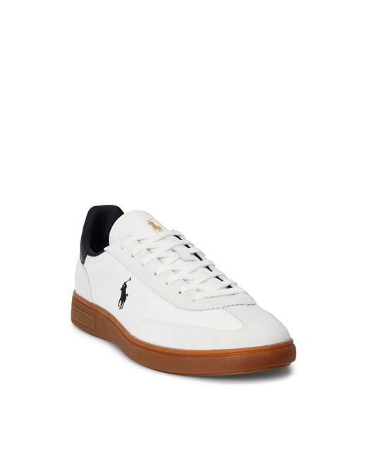 Polo Ralph Lauren White Bedford Low-Top Trainers for men