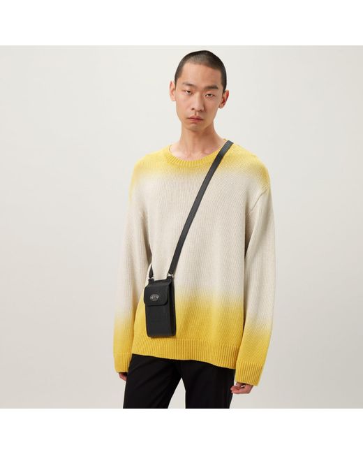 Mulberry Black Mini Antony Leather Crossbody Pouch for men