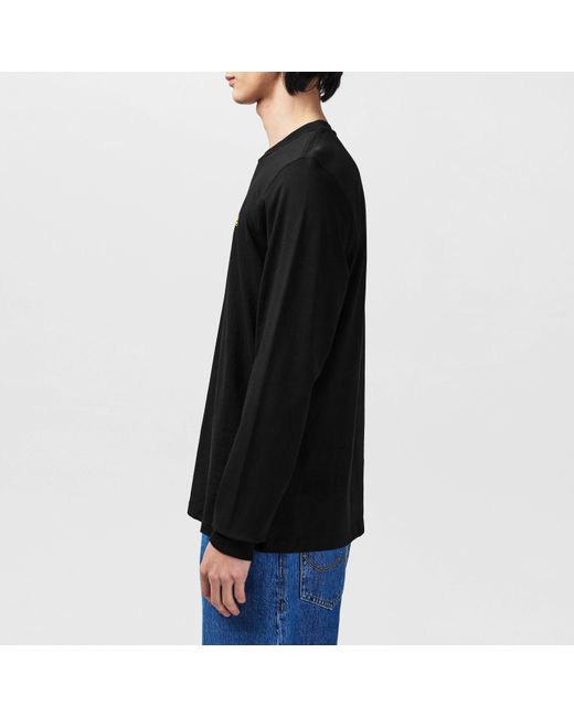 Barbour Blue Long Sleeve T-Shirt for men