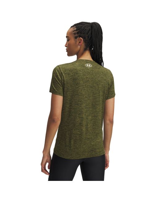 Under Armour Green Tech Twist V-Neck Short Sleeve