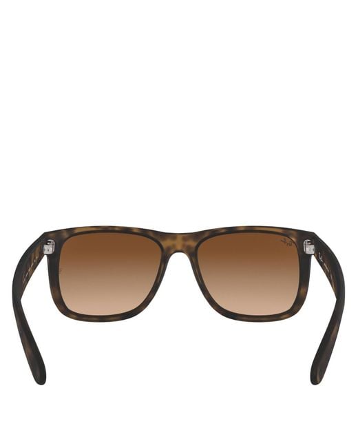 Ray-Ban Brown Justin Square Sunglasses