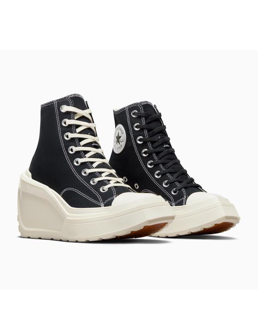Converse Black Chuck 70 De Luxe Wedge Heeled Sandals